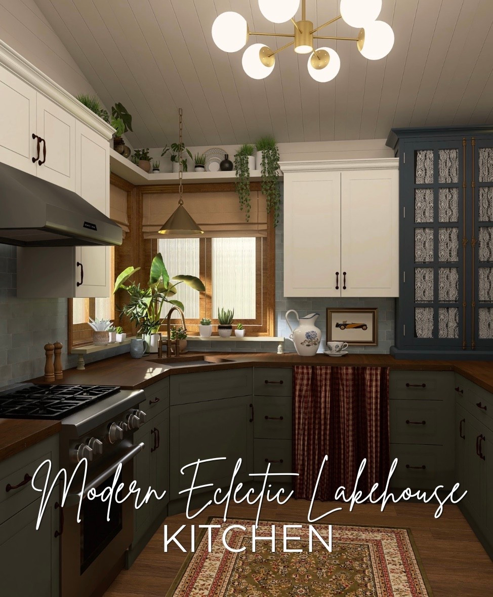 Designed by Brandy 
Modern Eclectic Lake House Kitchen

#LTKmomlife #LTKSeasonal #LTKHome