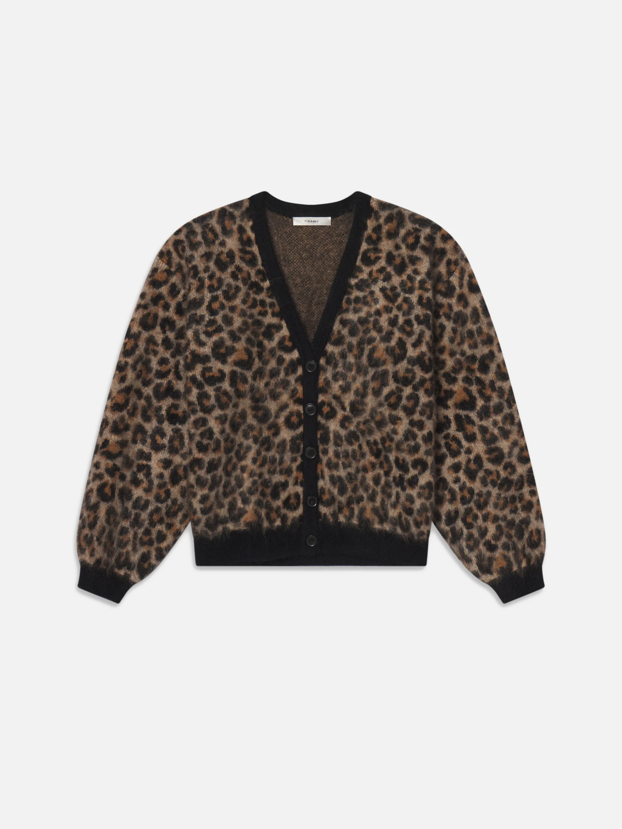 The Brushed Leopard Cardi -- Leopard | Frame Denim