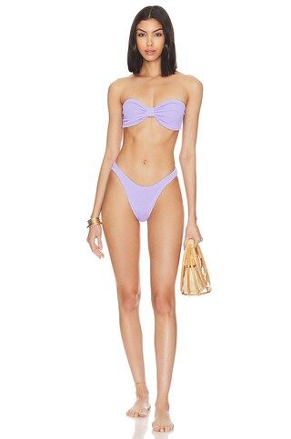 Hunza G Jean Bikini Set in Lilac from Revolve.com | Revolve Clothing (Global)