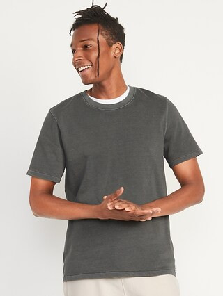 Garment-Dyed French Terry Short-Sleeve Sweatshirt for Men | Old Navy (US)