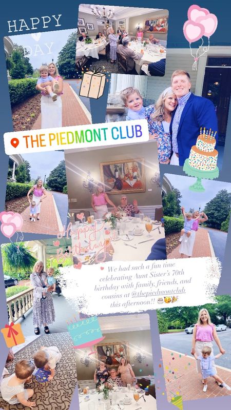 We had such a fun time celebrating Aunt Sister’s 70th birthday with family, friends, and cousins at @thepiedmontclub 
this afternoon!! 🎂🥳🎉 
