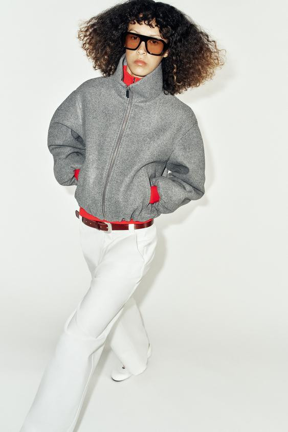 Zara - Soft Bomber Jacket - Beige - Xl - Woman | Zara US