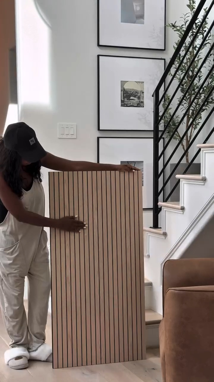 These peel and stick panels are such a game changer. 🥰 They come in different colors and are super easy to cut and install. 🤎 I went with Natural Oak here and I love how it completely transformed the space. Thinking the next step might be to color drench the room in matte black. 

Items are linked for easy shopping—just click the link to shop!

#LTKHome #LTKStyleTip #LTKSaleAlert