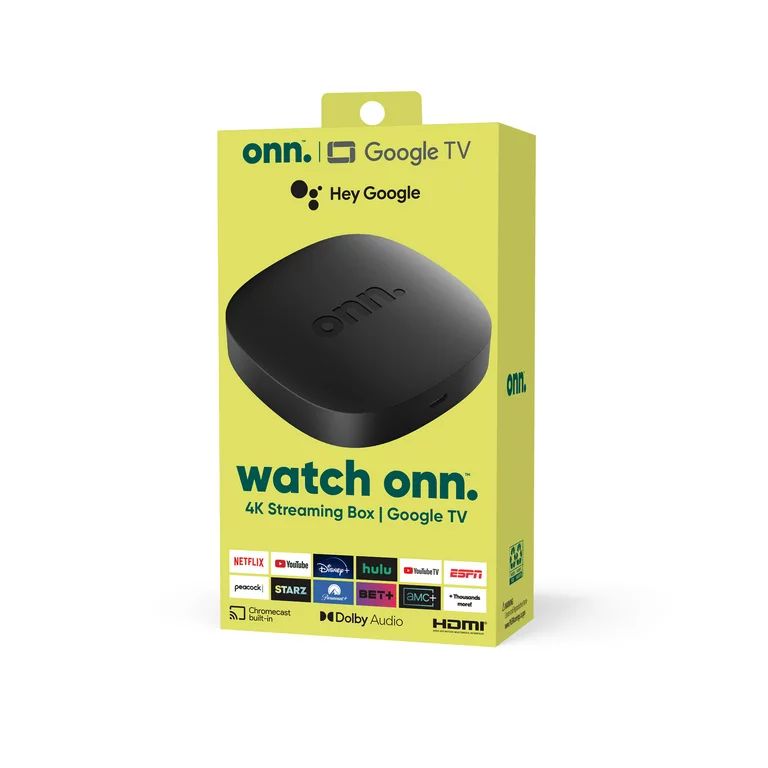 onn. Google TV 4K Streaming Box (New, 2023), 4K UHD resolution | Walmart (US)