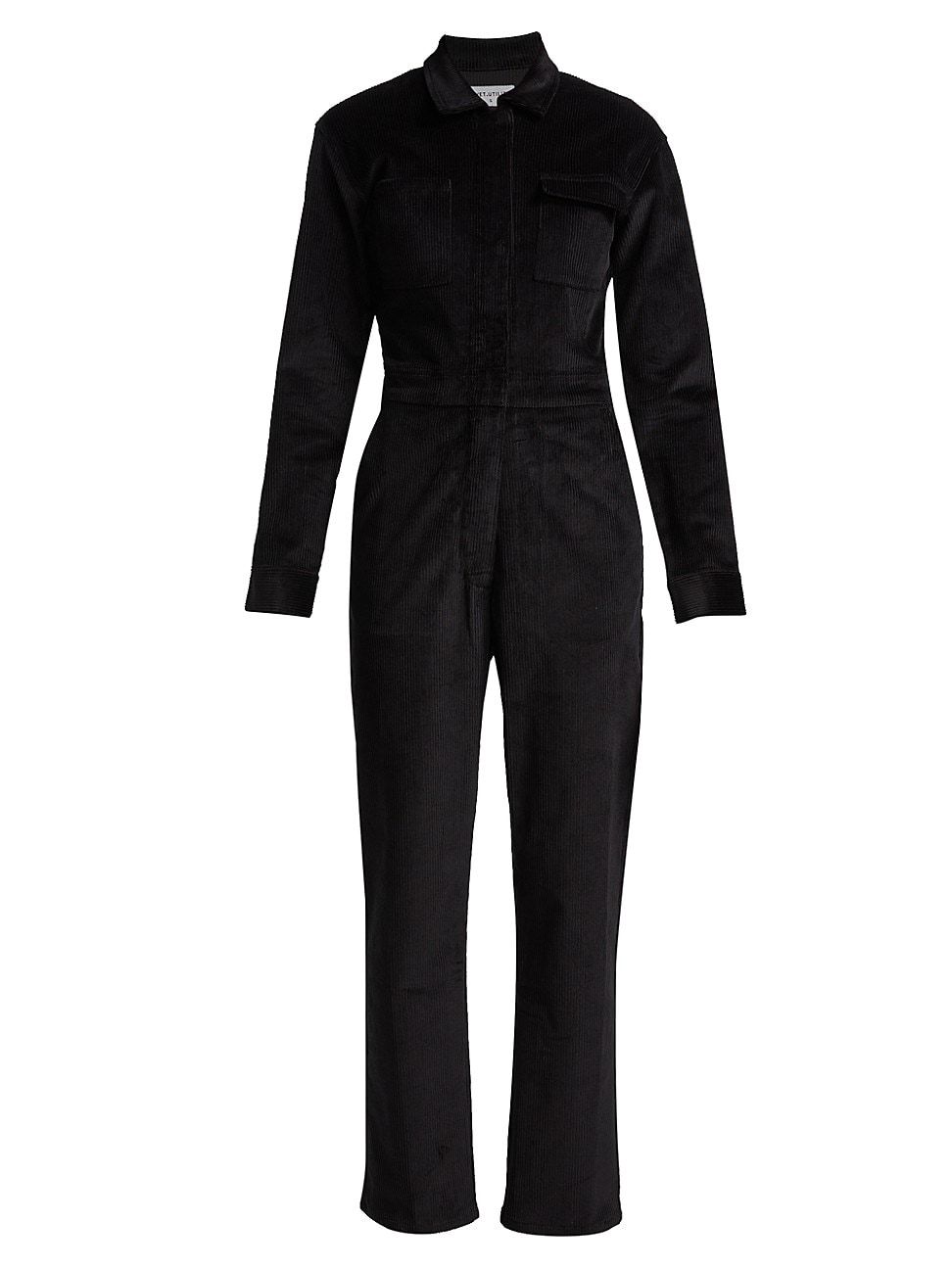 Women's Bigwig Stretch-Cotton Corduroy Jumpsuit - Chord Black - Size XS | Saks Fifth Avenue