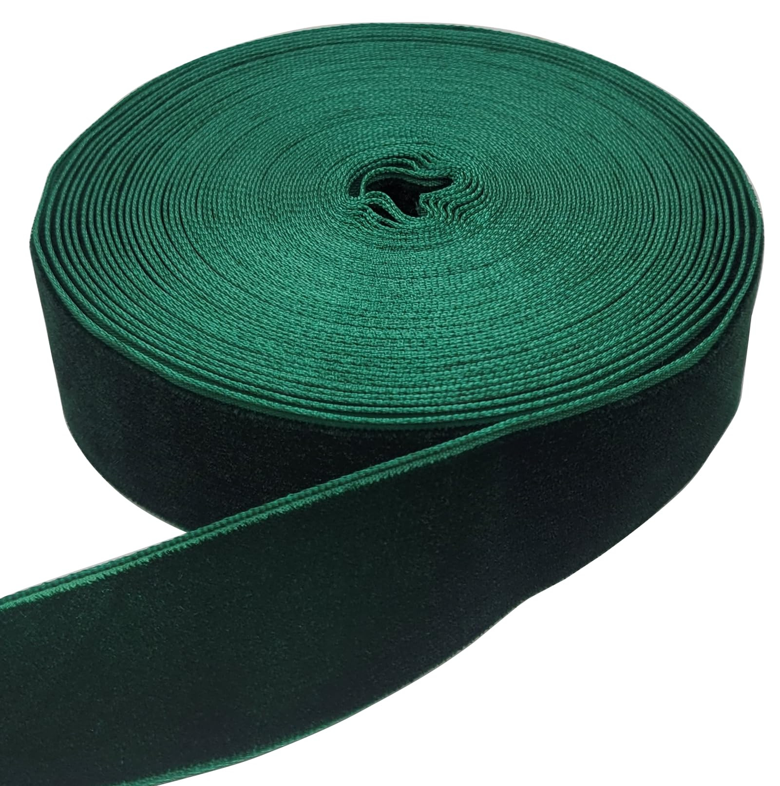 10 Yards Velvet Ribbon Spool (Dark Green, 1") | Amazon (US)