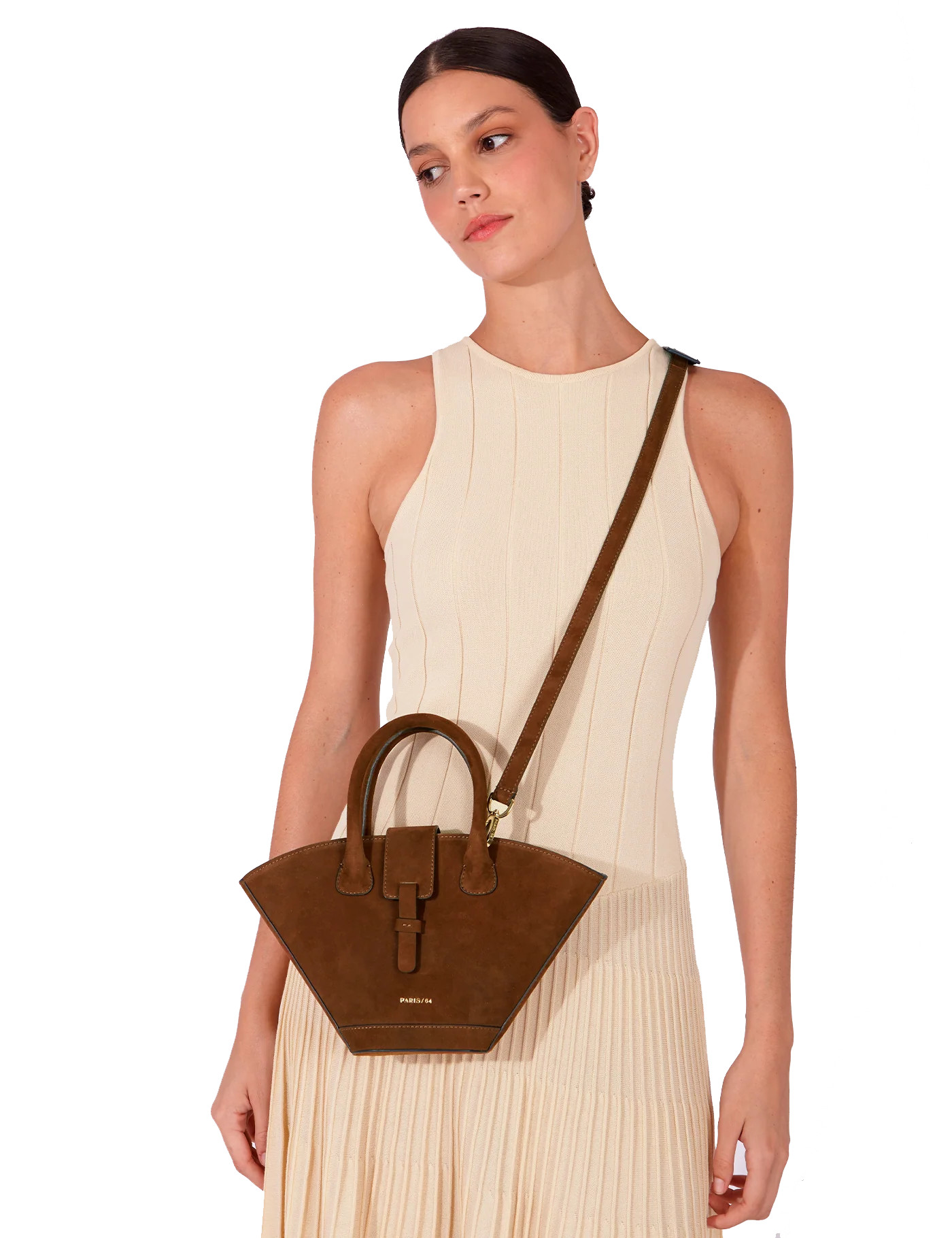 Mini Lumière Ante Mocha Bag by PARIS/64 | PARIS/64