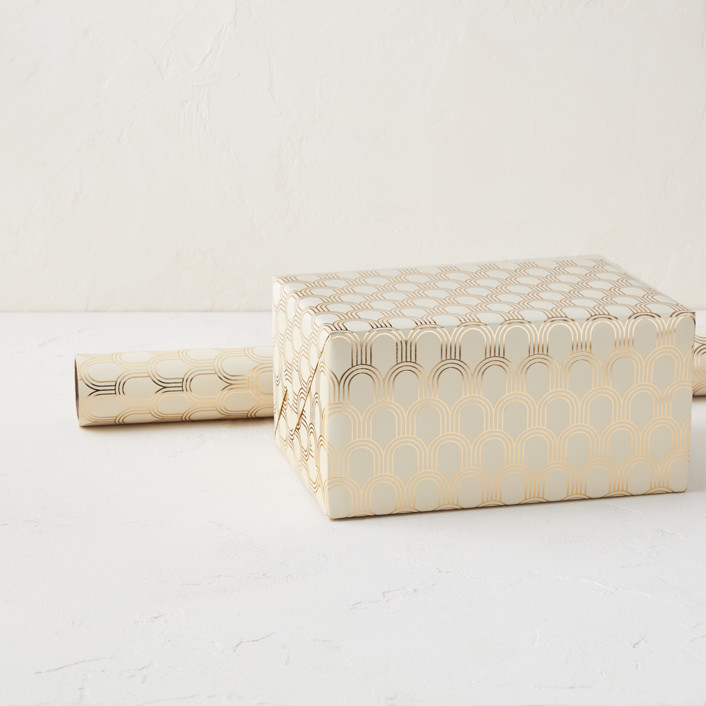 Foil Arches Foil-Pressed Wrapping Paper Roll | Minted