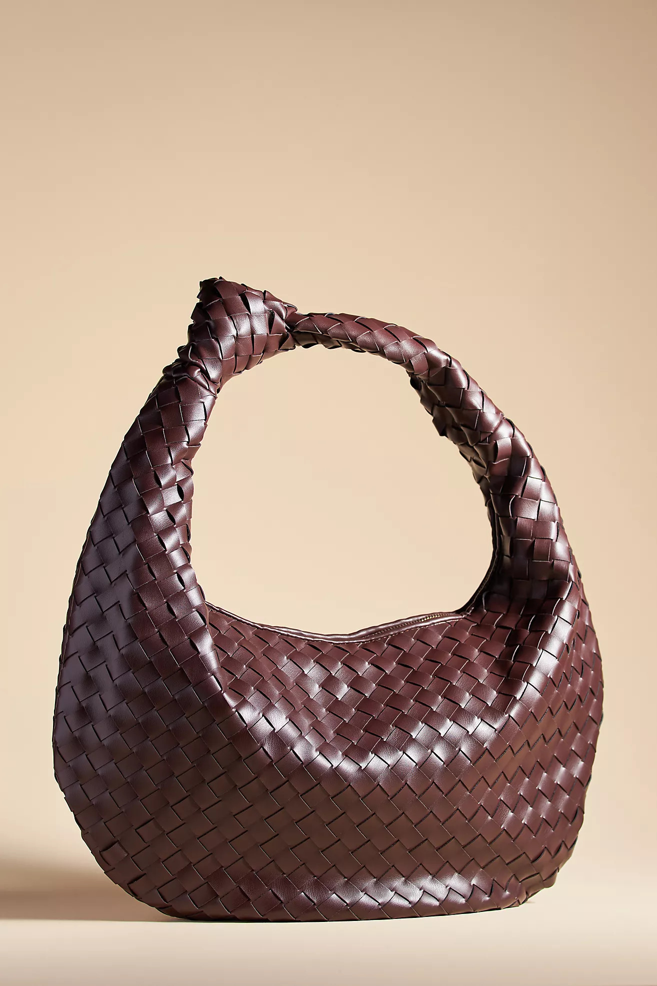 The Brigitte Woven Faux-Leather Satchel Bag by Melie Bianco: Oversized Edition | Anthropologie (UK)