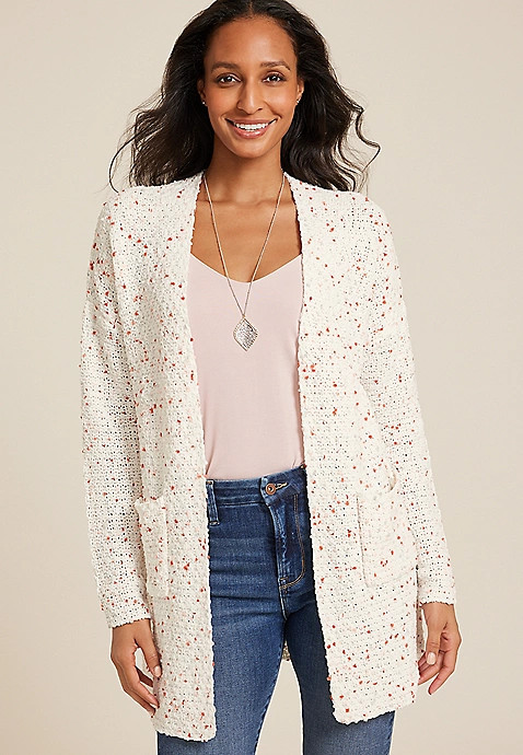 Pom Pom Pocket Cardigan | Maurices