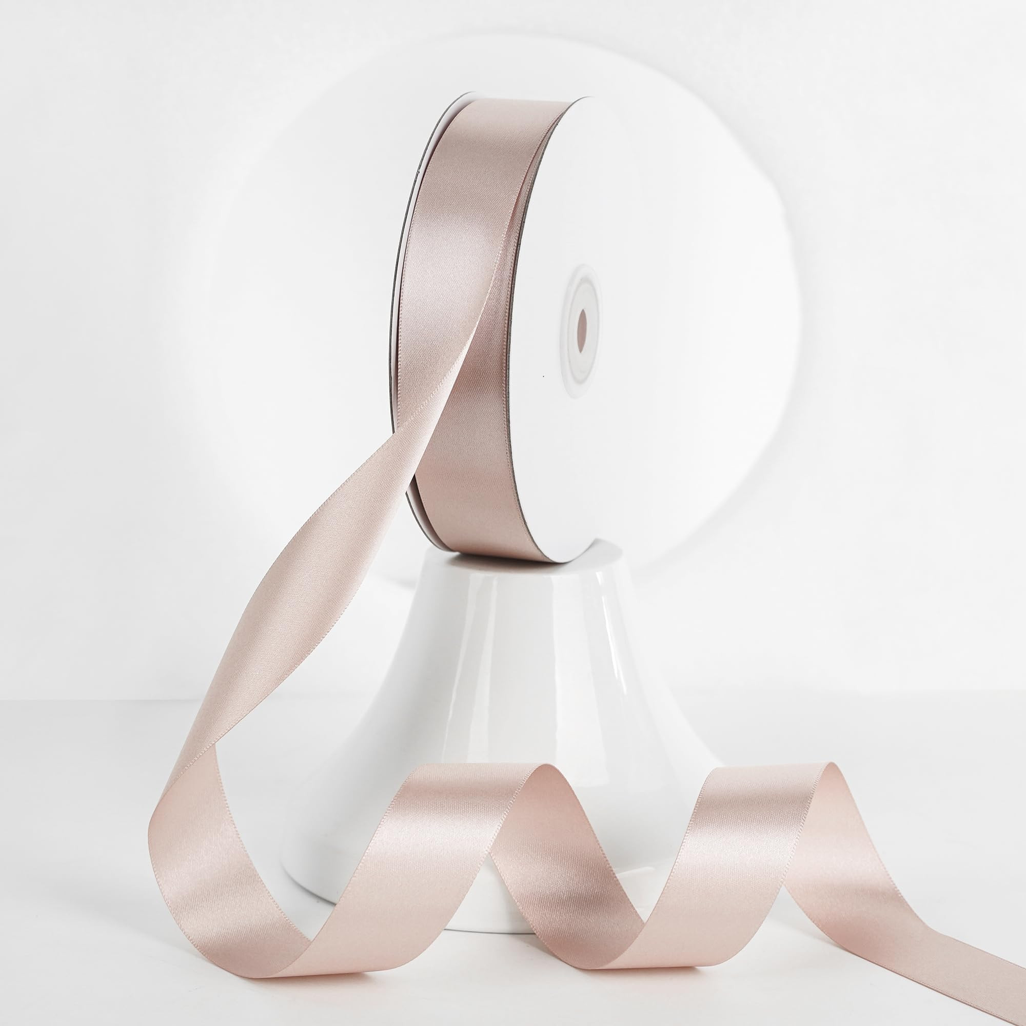 MEEDEE Rose Gold Satin Ribbon - 1 Inch Double Faced Satin by 50 Yards for Crafts, Weddings, Flowe... | Amazon (US)