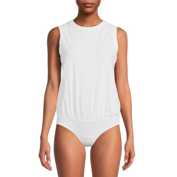 Time and Tru Women's Muscle Tank Bodysuit - Walmart.com | Walmart (US)
