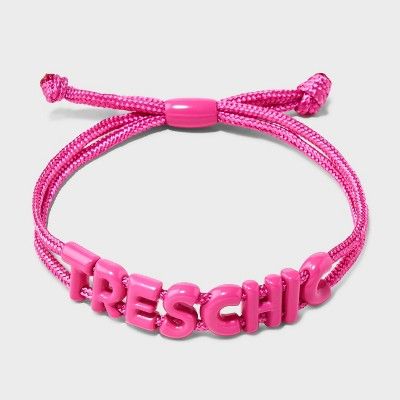 SUGARFIX by BaubleBar Tres Chic Pull-Tie Bracelet - Pink | Target