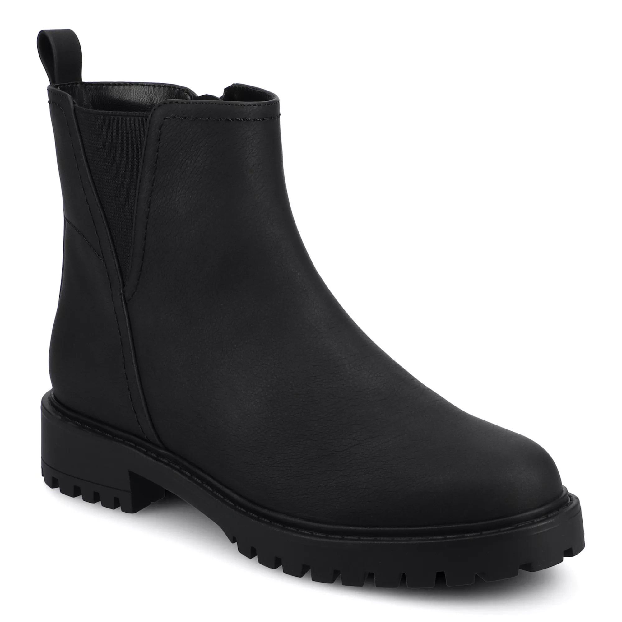 Journee Junnah Women's Pull-On Block Heel Chelsea Ankle Boots In Regular & Wide Width | Kohl's