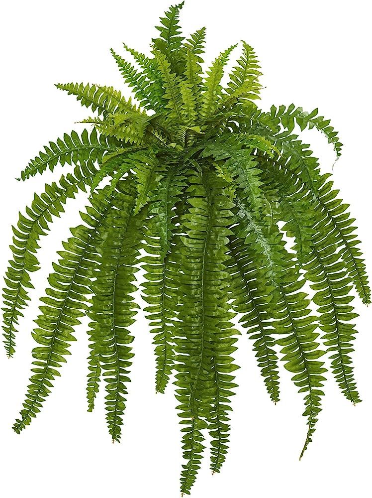 Nearly Natural 35” Boston Fern Artificial (Set of 2) Silk Plants Green | Amazon (US)