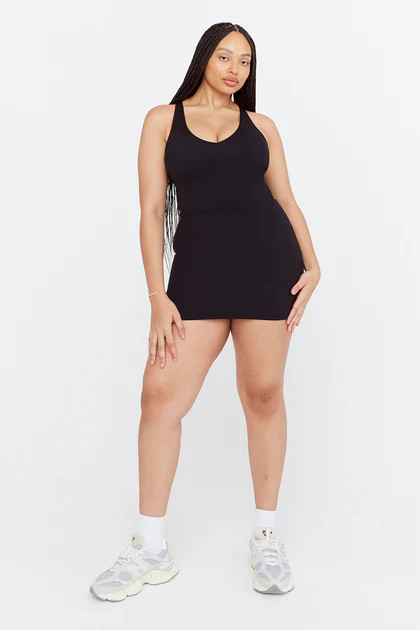 SKINLUXE STRAPPY BACK CAMI TOP - SHADOW BLACK | TALA (UK)