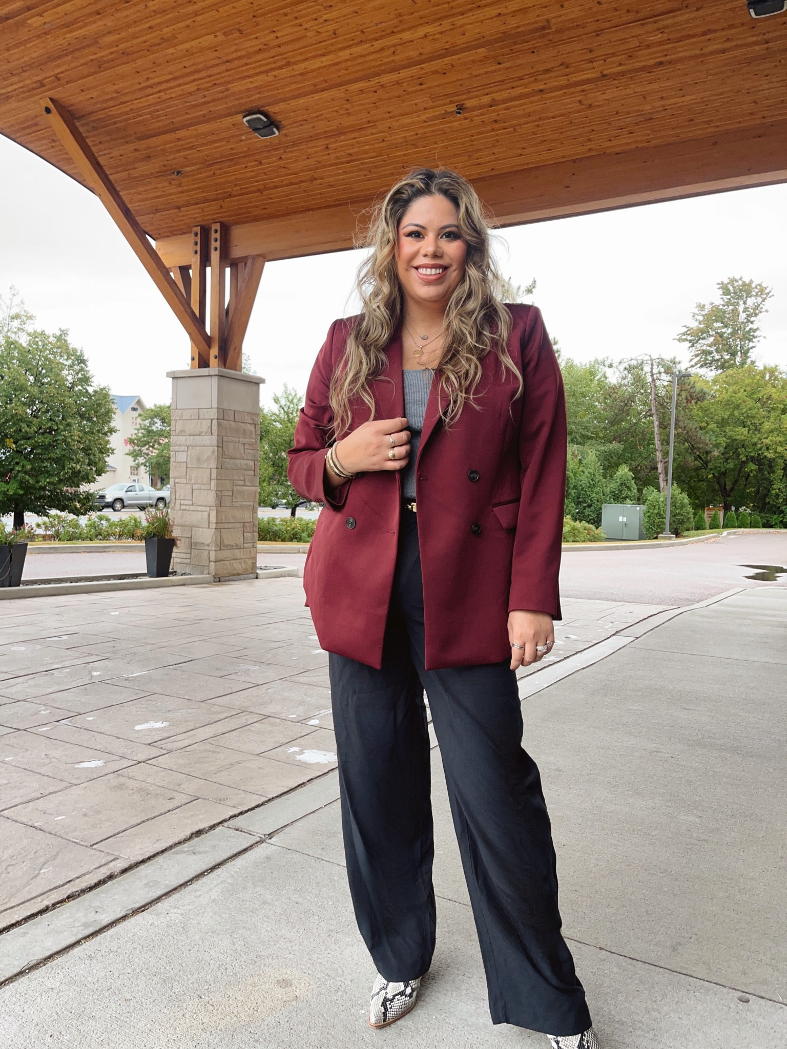Gray and burgundy is one of my favorite color combos, add a touch of animal print and you have a winning combo! 

#LTKWorkwear #LTKSeasonal #LTKFallSale