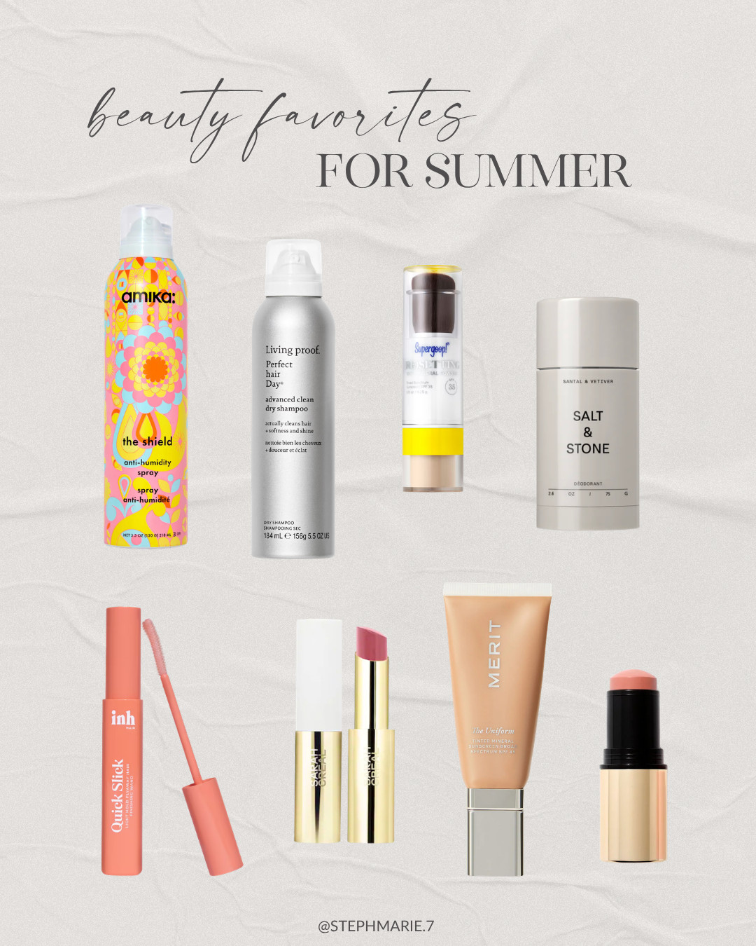 A few summer beauty staples I'm always reaching for and utilizing on a daily basis! This blush stick is also a favorite for a little cheek color on no makeup makeup days!  

 #LTKOver40 #LTKBeauty