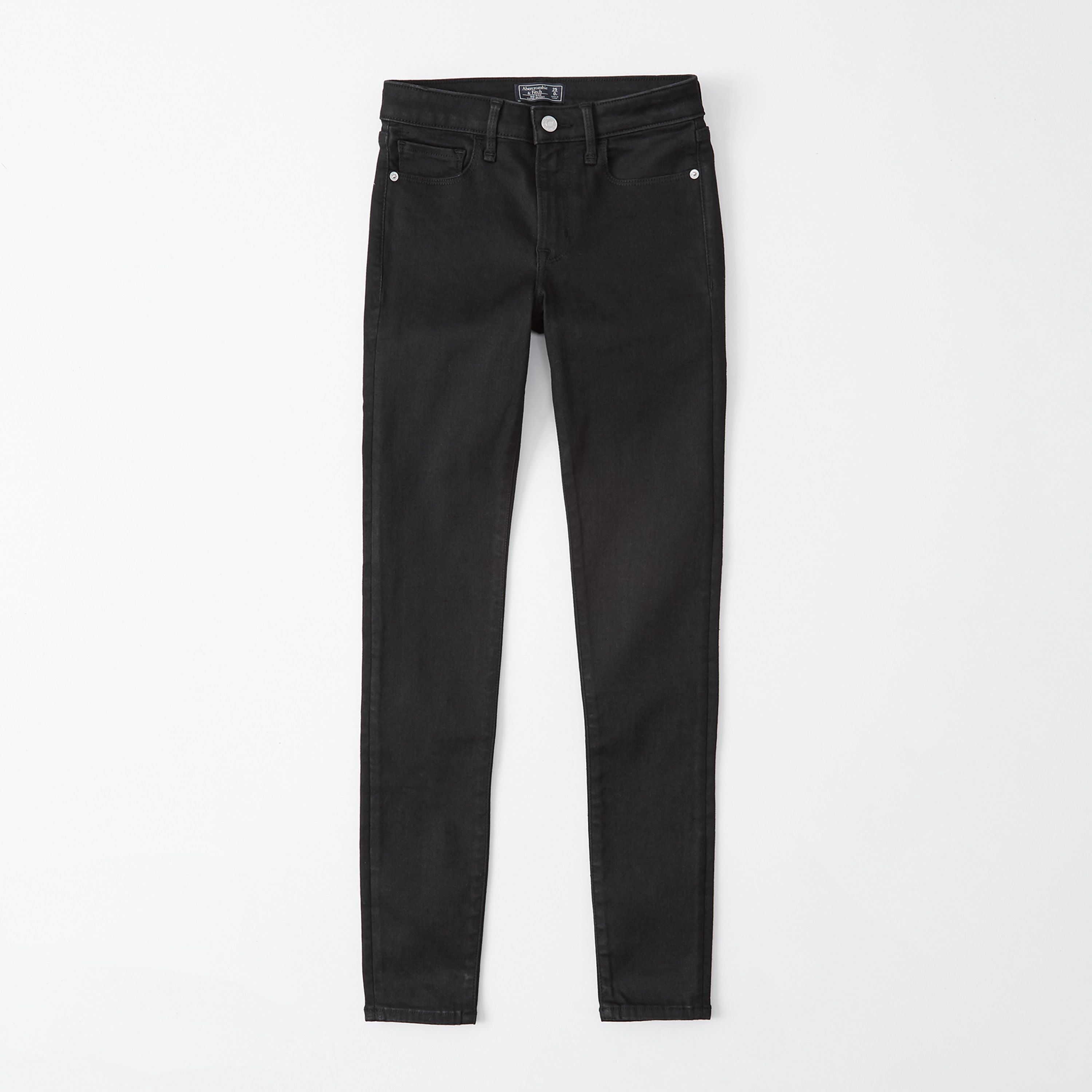 Mid Rise Super Skinny Jeans | Abercrombie & Fitch (US)