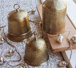 Antique Brass Finished Bells, Set Of 3 | Pottery Barn (US)