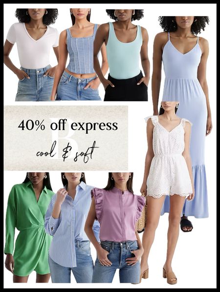 40% off everything at Express. 
Cool & Soft colors from the summer season palette. 


#LTKfindsunder50 #LTKsalealert #LTKSeasonal