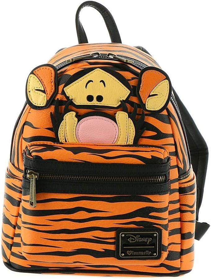 Loungefly Winnie the Pooh Tigger Faux Mohair Mini Backpack Standard | Amazon (US)