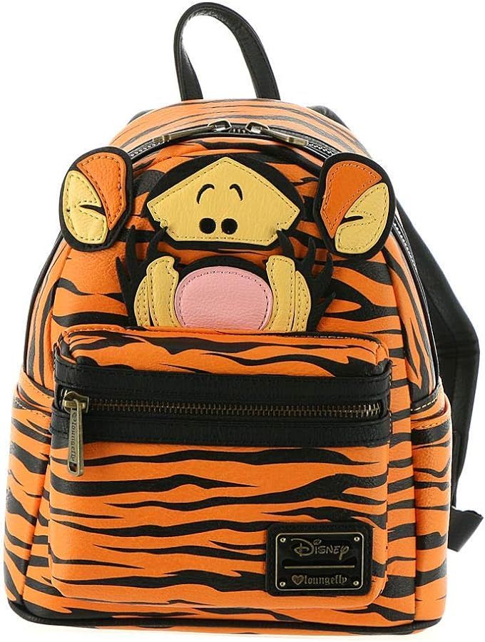 Loungefly Winnie the Pooh Tigger Faux Mohair Mini Backpack Standard | Amazon (US)