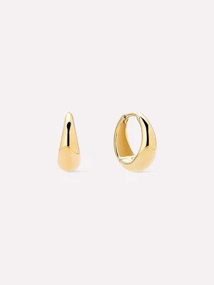 Small Gold Hoop Earrings - Nate Medium | Ana Luisa