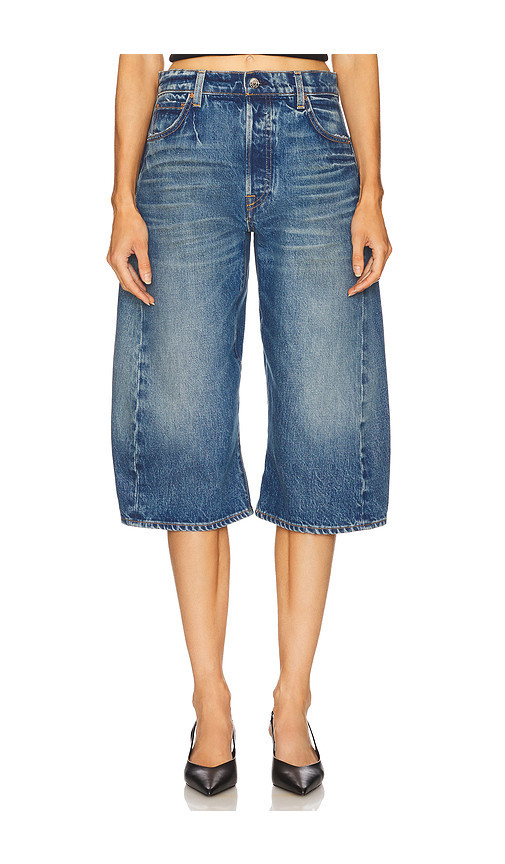 GRLFRND Noa Engineer Jort in Blue. Size 29. Also in 25, 23, 24, 26, 27, 28, 30, 31, 32. | Revolve Clothing (Global)