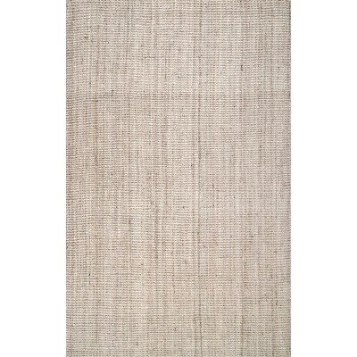 Nuloom Ashli Solid 4x6 Jute Indoor Area Rug for Dining Room Rug Neutral Rug Living Room Rug Kitchen, Off White | Target