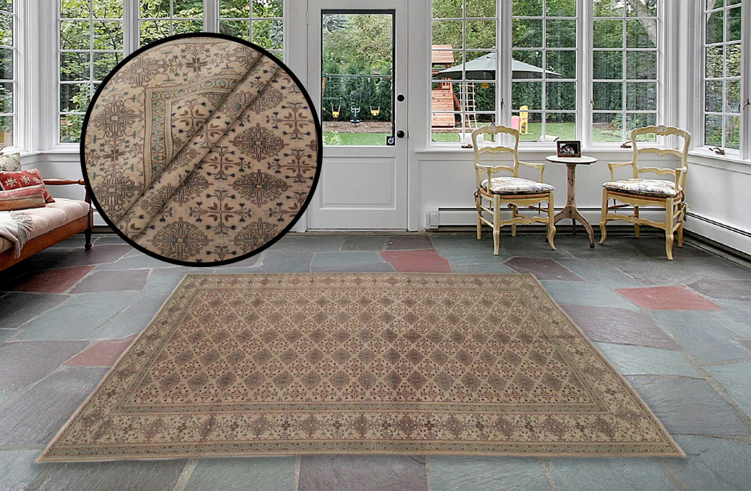 Rugs for Living Room, Vintage Area Rug, Floral Rug, Bordered Rug, Large Size Rug, Ethnic Rug, Tur... | Etsy (US)