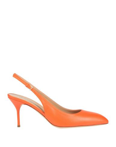 Sergio Rossi Woman Pumps Orange Size 9.5 Leather | YOOX (US)
