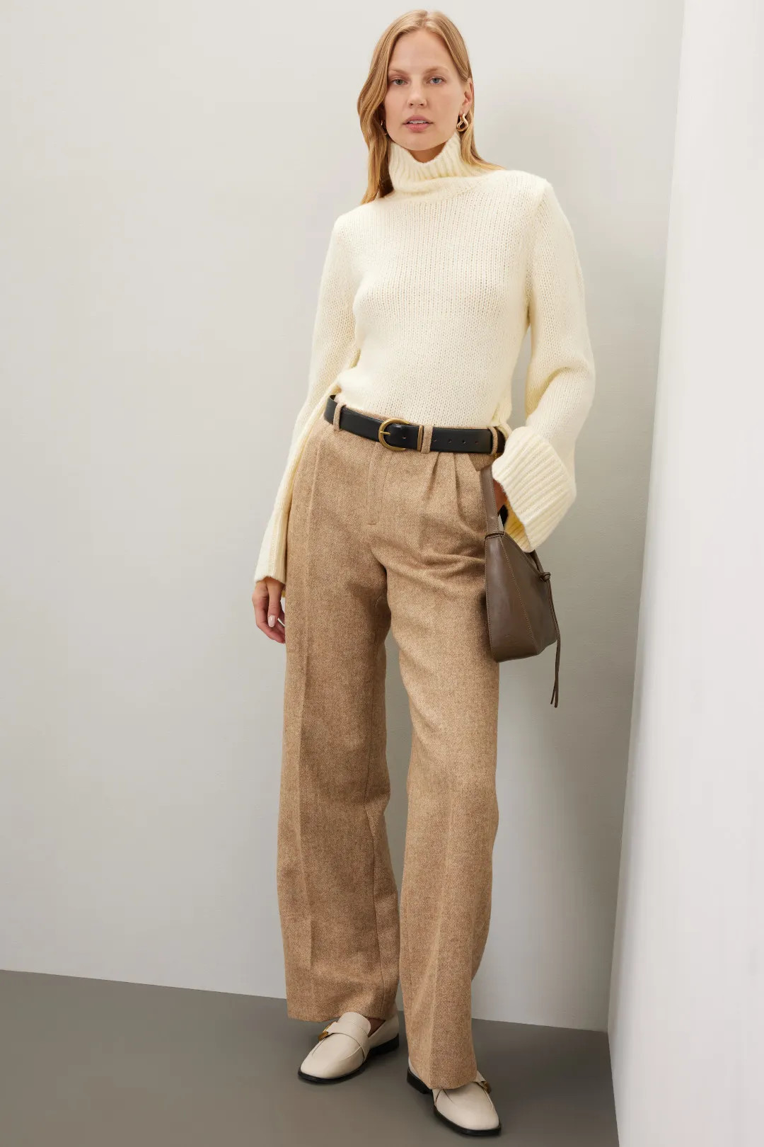 Cream Turtleneck Sweater | Rent the Runway
