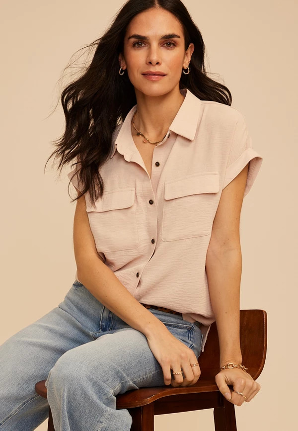 Utility Button Down Shirt | Maurices