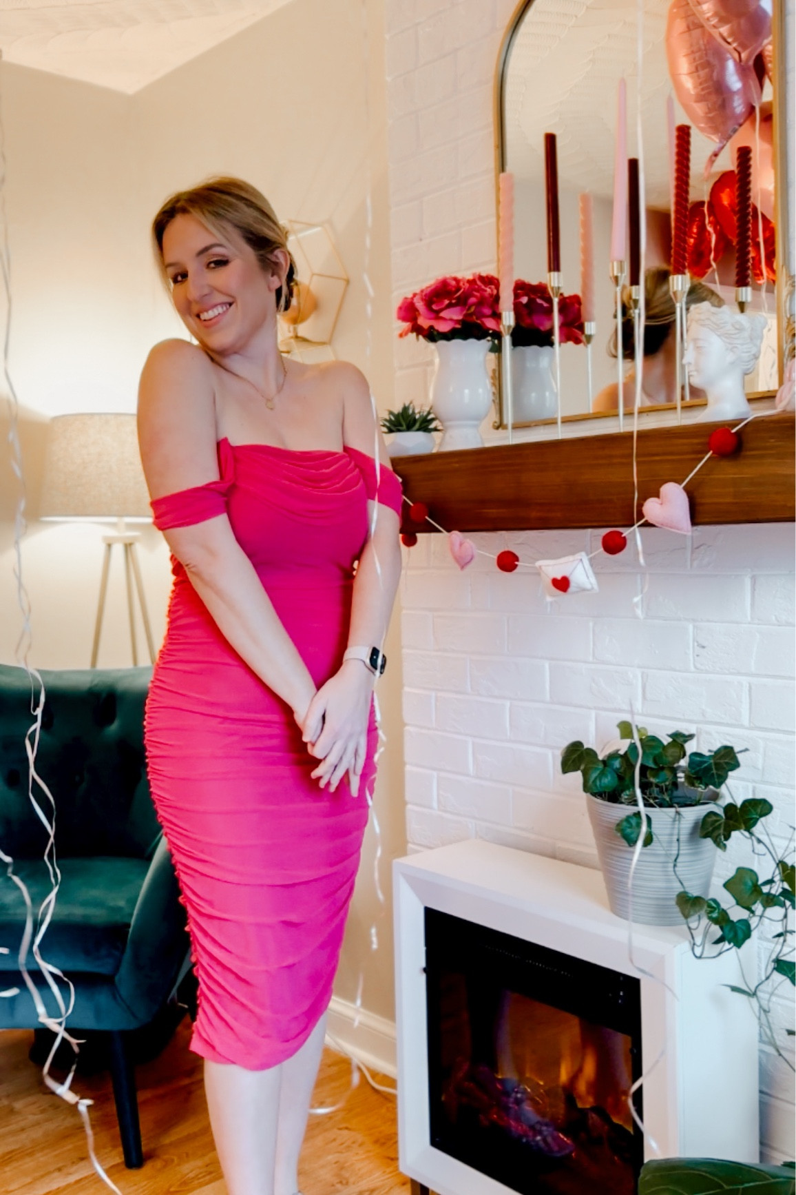 Pretty garden pink valentines dress 

#LTKSeasonal #LTKfindsunder50