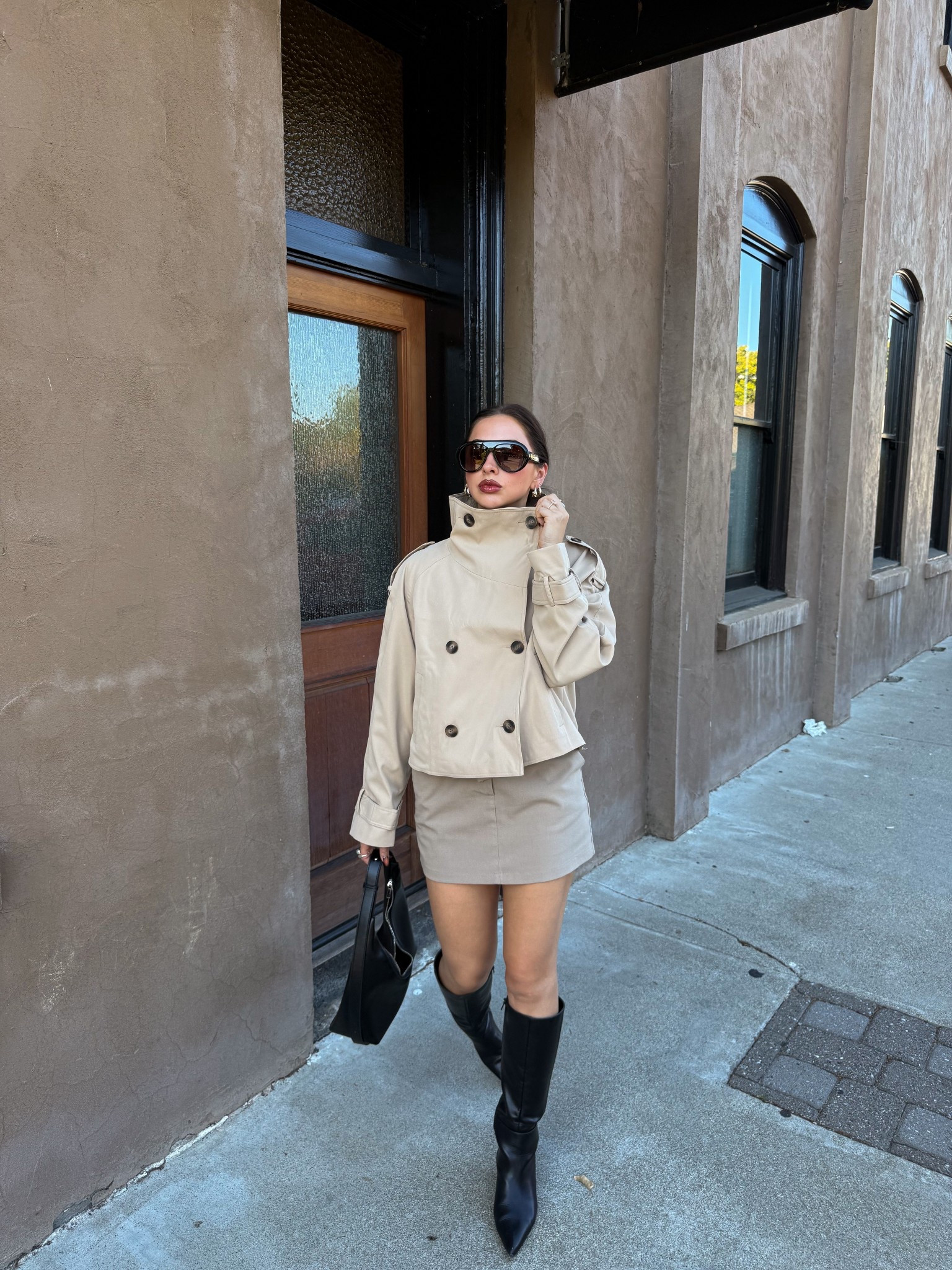 Cropped trench coat 

#LTKFindsUnder100 #LTKStyleTip