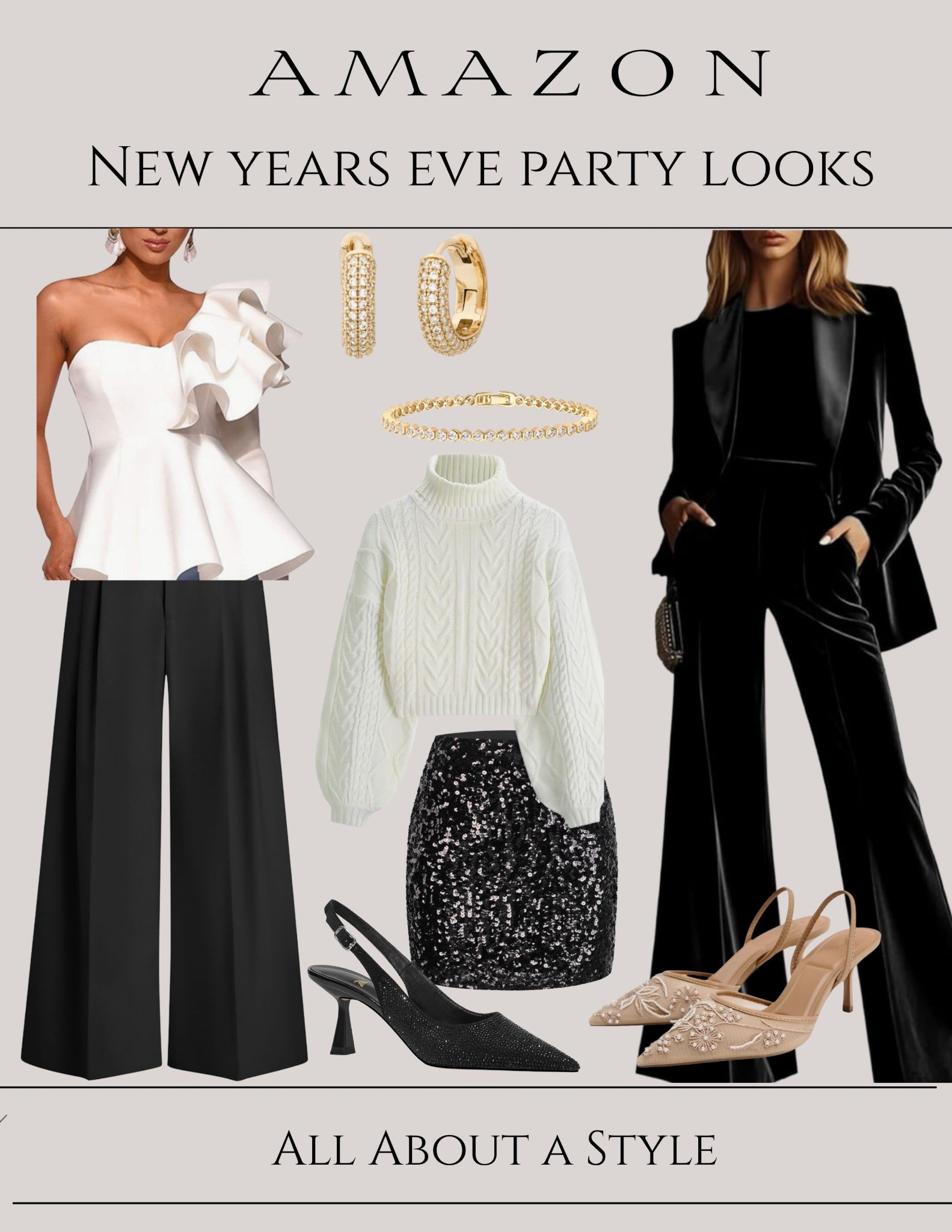 Get ready for New Year’s Eve with these fabulous party outfits!

#NewYearsEveStyle
#NYEOutfit
#PartyLook
#HolidayGlam

#LTKSeasonal #LTKHoliday