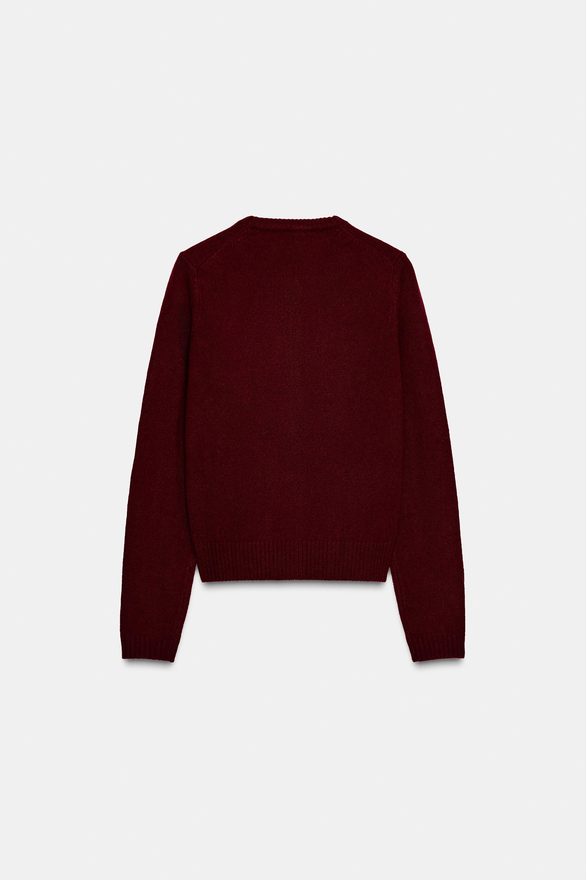 JACKE AUS 100 % WOLLE, GLATTSTRICK | Zara DE