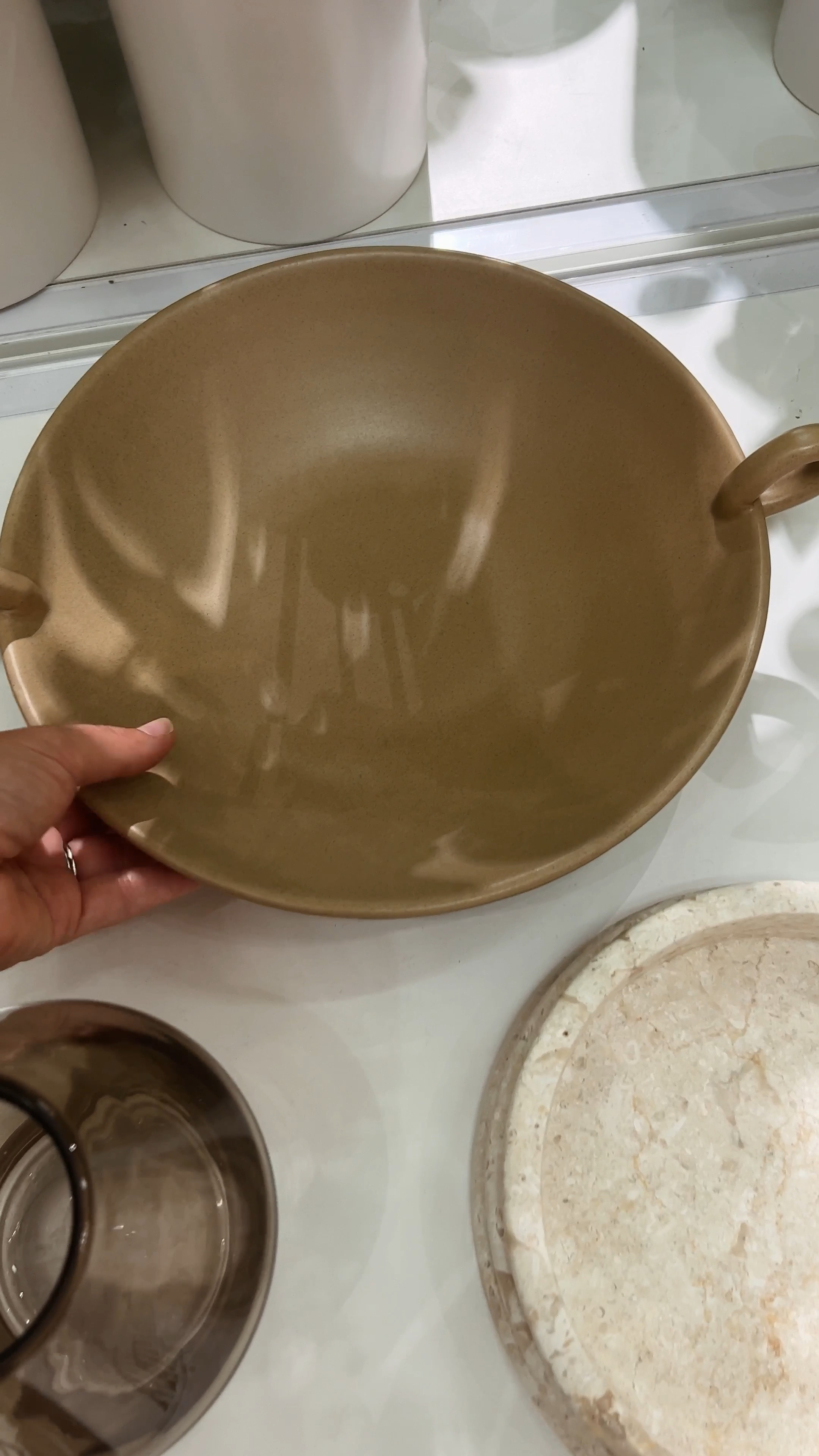 Cute bowl from the new Studio McGee line! I love the color and the handle detail is 🤌 Perfect for a console table, kitchen counter, dresser, or coffee table!

#LTKstyletip #LTKhome #LTKunder50