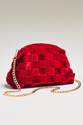 Thick Velvet Woven Clutch | Anthropologie (US)