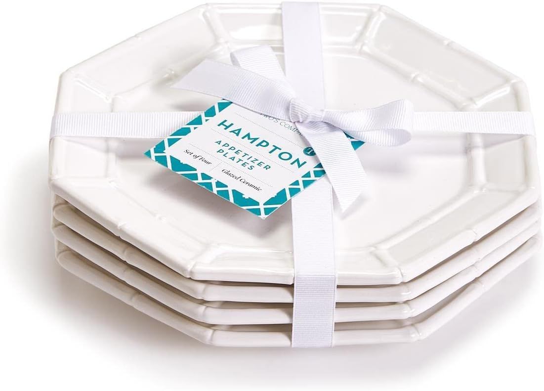 Two's Company Hampton Set of 4 Appetizer Plates | Amazon (US)