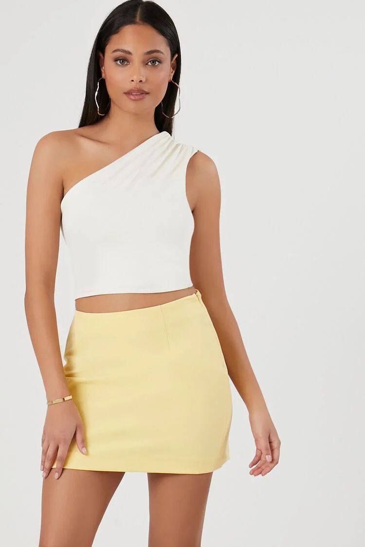 High-Rise A-Line Mini Skirt | Forever 21