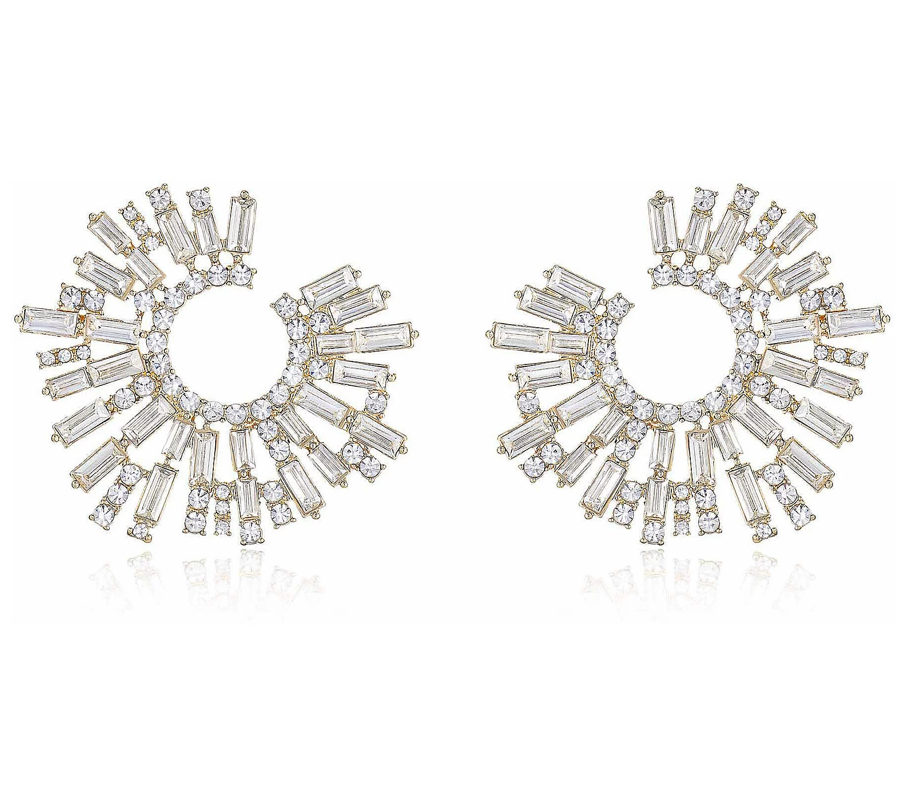 Ettika Opulent Crystal Stardust Statement Earrings | QVC