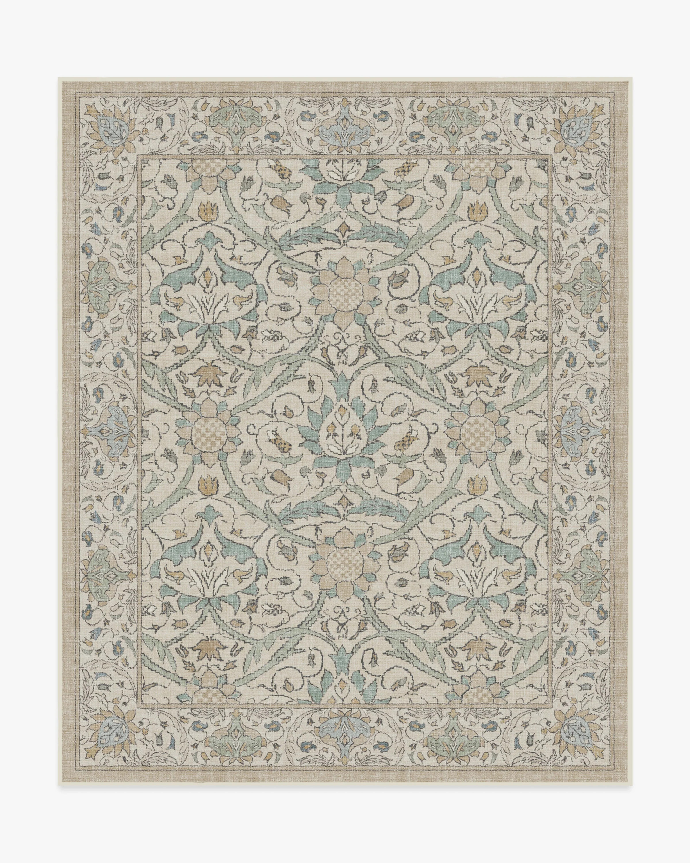 Montreal Natural Jade Rug by Morris & Co. | Ruggable US | Ruggable