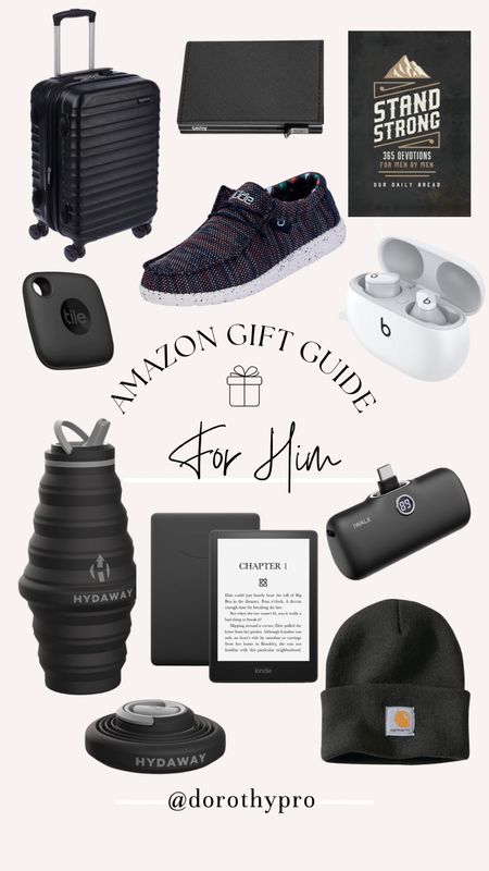 Gift Guide for Him!! 

This holiday season it is not too late to grab a gift he will love! Well, that’s a collapsible water bottle, a Kindle, portable charger, AirPods, beats, tile, beanie, hey dudes, sneakers, devotional, luggage, and so much more!

#LTKHoliday #LTKGiftGuide #LTKsalealert