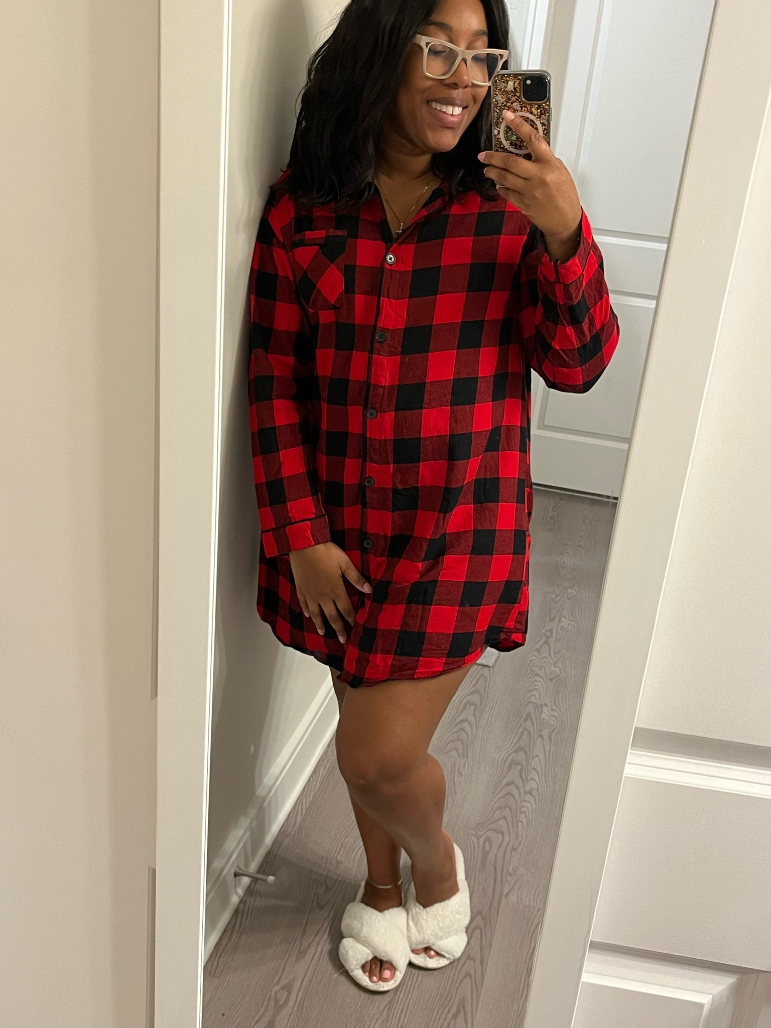 Couldn’t wait to get cozy in my Holiday PJ’s! Buffalo Check Pj’s, Holiday Pajamas, Holiday Sleep Shirt

#LTKmidsize #LTKHoliday #LTKGiftGuide