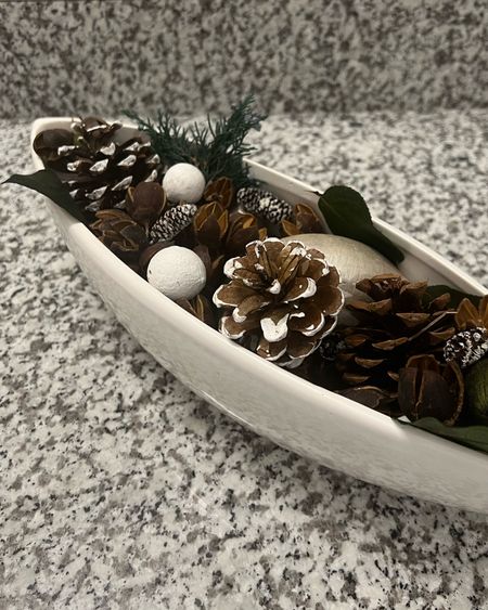 Holiday decor from William Sonoma - it has a winter scent too! / Christmas decor / thanksgiving decor / vase / neutral decor / pine cones

#LTKSeasonal #LTKHoliday #LTKhome