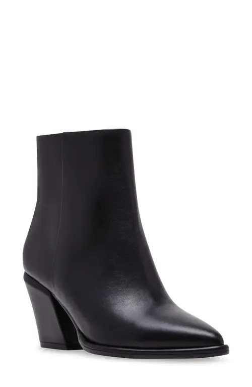 Blondo Emmalyn Waterproof Bootie in Black Leather at Nordstrom, Size 6.5 | Nordstrom