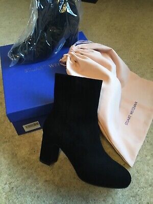 stuart weitzman black suede boots brand new in box size 37.5 | eBay UK
