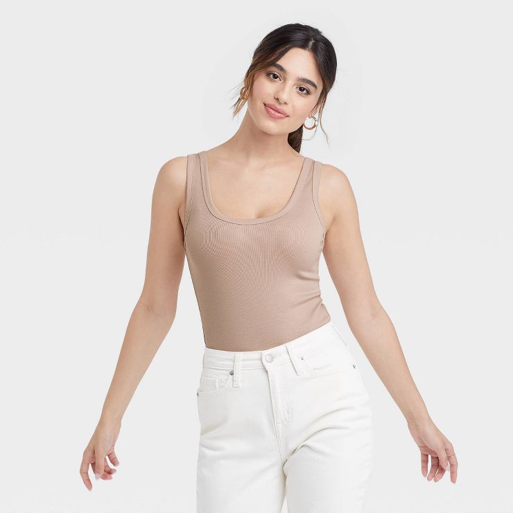 Women's Double-Scoop Bodysuit - A New Day™ | Target